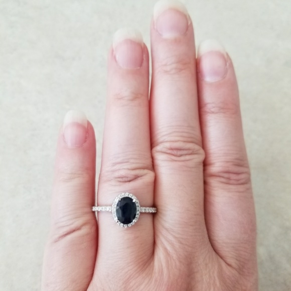 HOST PICK 💙 Sterling 1.5ct Natural Sapphire Ring - Picture 7 of 8